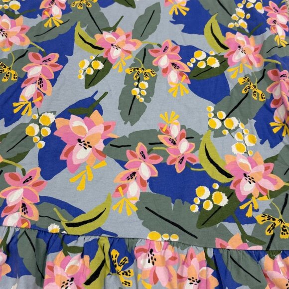 Girls Tea Collection Floral Sleeveless Dress Size 10 Blue & Pink - Picture 2 of 3